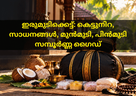 ശബരിമല ഇരുമുടിക്കെട്ട് സാധനങ്ങളും കെട്ടുനിറ ചടങ്ങും