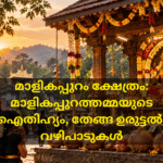 ശബരിമല സന്നിധാനത്തിന് സമീപമുള്ള മാളികപ്പുറം ക്ഷേത്രത്തിൽ വഴിപാട് സമർപ്പിക്കുന്ന ഭക്തർ