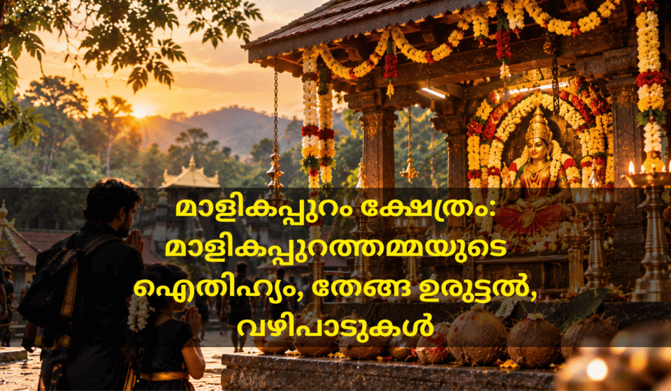 ശബരിമല സന്നിധാനത്തിന് സമീപമുള്ള മാളികപ്പുറം ക്ഷേത്രത്തിൽ വഴിപാട് സമർപ്പിക്കുന്ന ഭക്തർ
