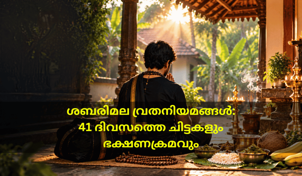 ശബരിമല വ്രതനിയമങ്ങൾ: 41 ദിവസത്തെ ചിട്ടകളും ഭക്ഷണക്രമവും ശബരിമല വ്രതനിയമങ്ങളും ഭക്ഷണക്രമവും